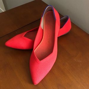 Rothy’s Pointed Toe size 10 in Flame